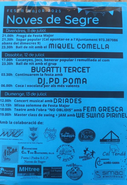 Festa Major Noves de Segre