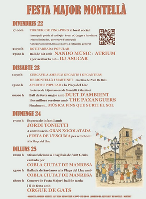 Festa Major Montellà