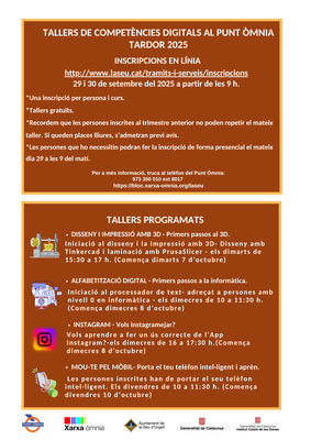 Tallers Punt Omnia