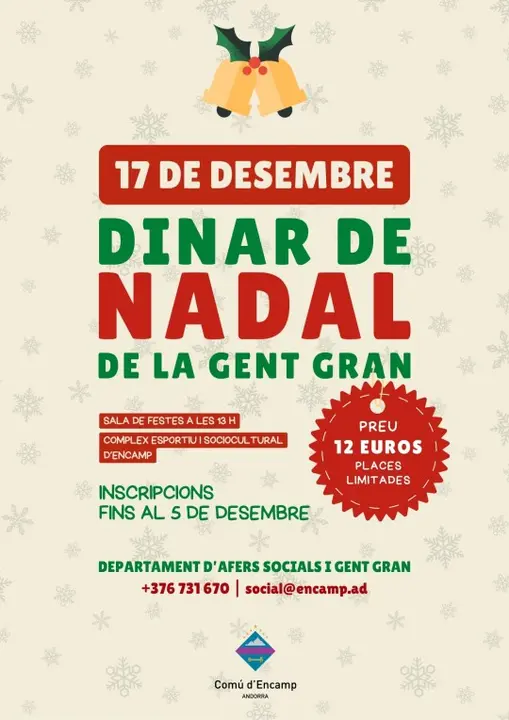 Dinar gent gran Nadal Encamp