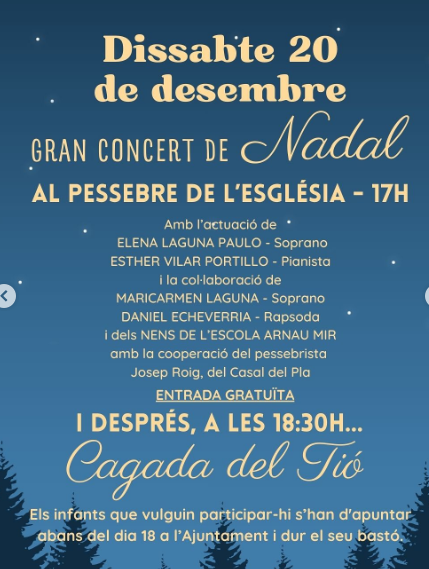 Gran Concert de Nadal Pla de Sant Tirs