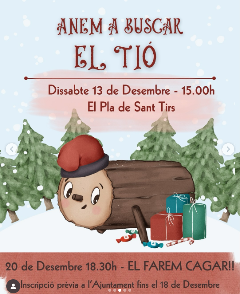 Anem a buscar el Tió Pla de Sant Tirs