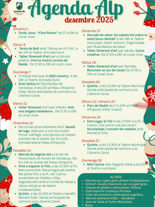 Programació Alp Desembre 25