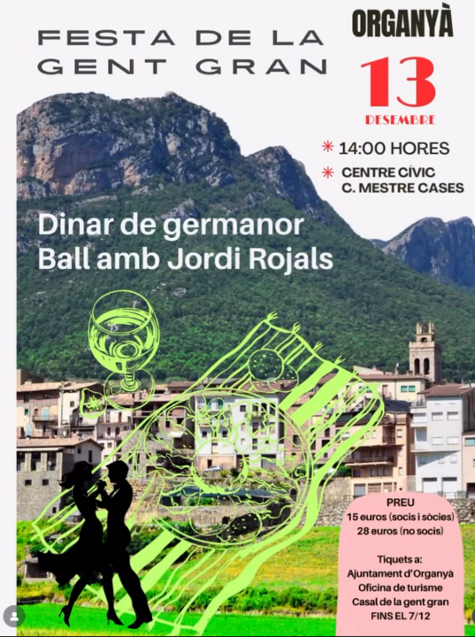 Dinar de germanor gent gran organyà