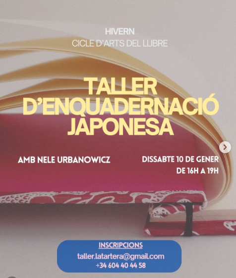 Taller enquadernaci&oacute; japonesa Tartera