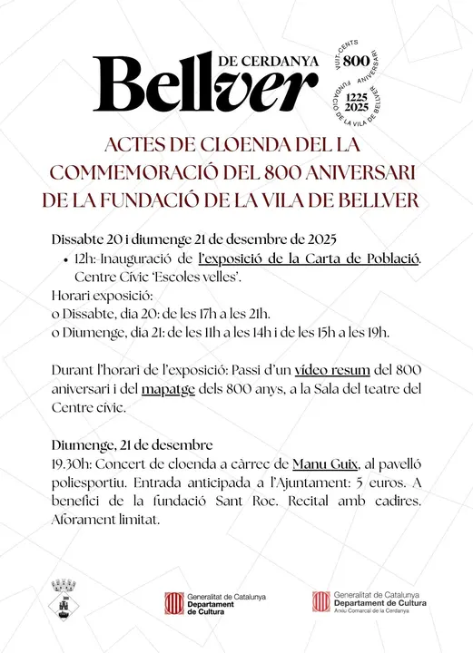 CLOENDA 800 ANIVERSARI 2025