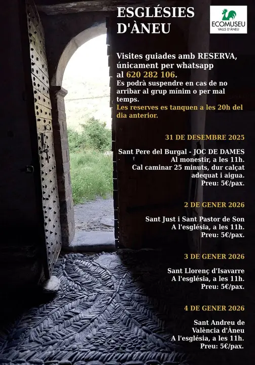 Esgl&eacute;sies d'&Agrave;neu Visites guiades