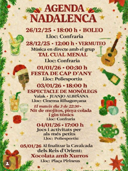 Agenda nadalenca a Pont de suert