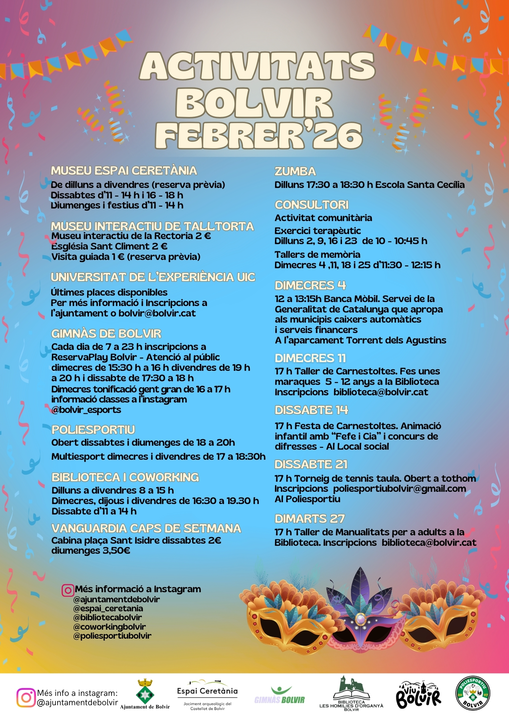 cartell activitats febrer