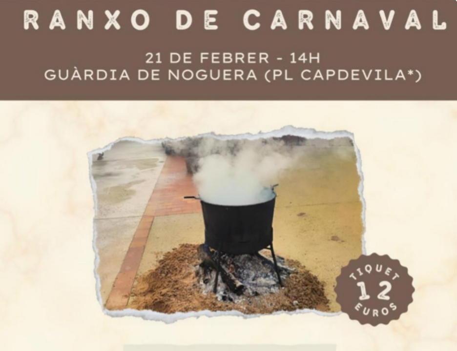 Ranxo de carnaval Guardia de noguera- Juss&agrave;