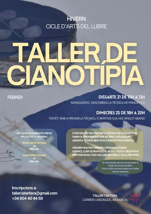 TALLERS TARTERA - TARDOR. Cartell A3-13