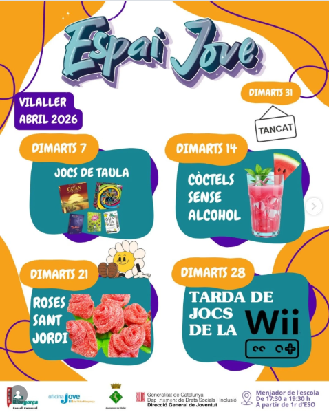 Espai Jove Vilaller ABRIL