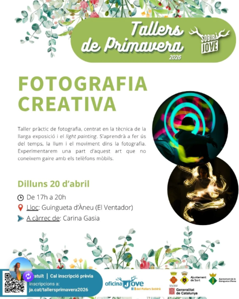 Fotgrafia creativa sobir&agrave; jove