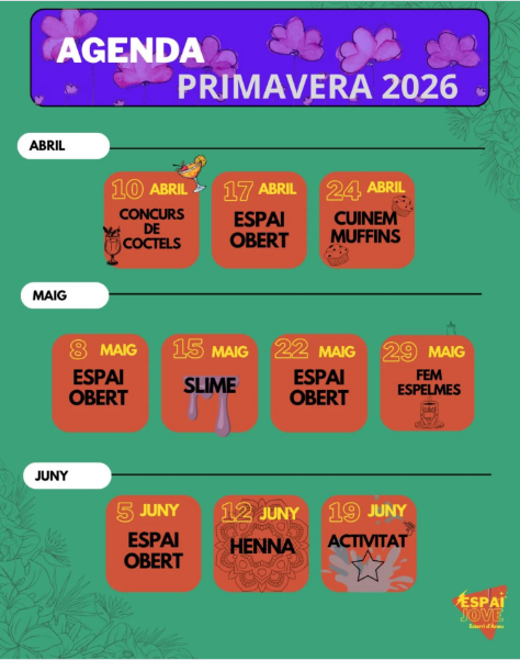 Agenda pirmavera 2026 Sobir&agrave;