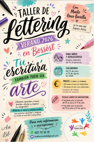 Taller de Lettering Boss&ograve;st
