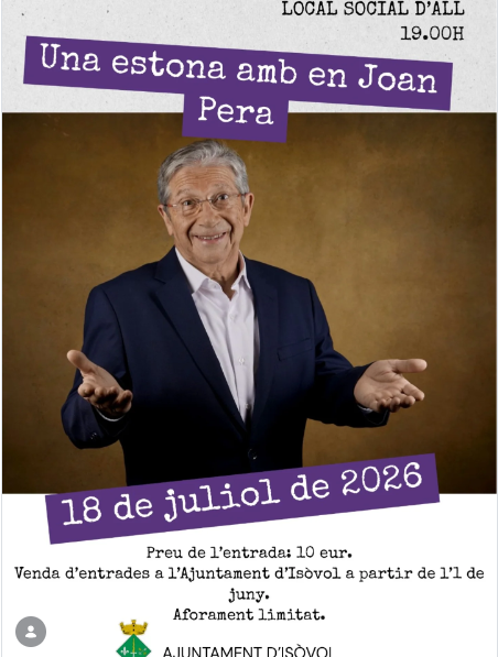 Una estona amb Joan Pera Is&ograve;vol -All