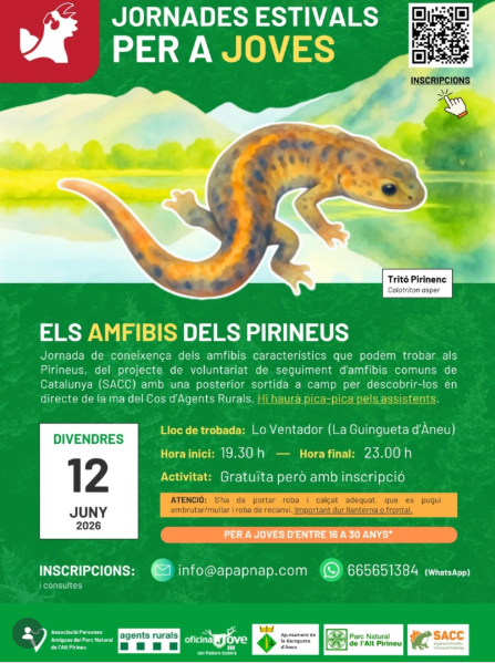 Els amfibis dels Pirineus Sobir&agrave; Jove