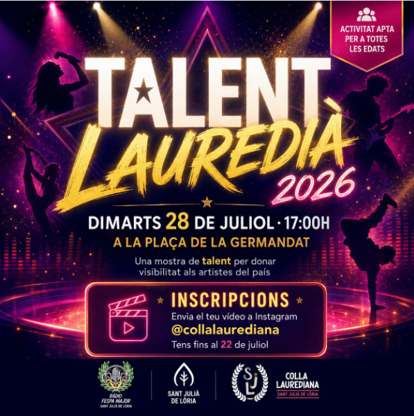 Talent Lauredi&agrave; Sant Juli&agrave; de L&ograve;ria