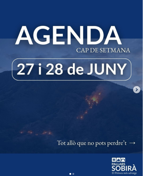 Agenda CAP DE SETMANA Sobir&agrave;