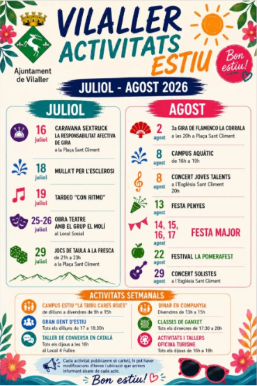 Vilaller activitats d'estiu - Ribagor&ccedil;a