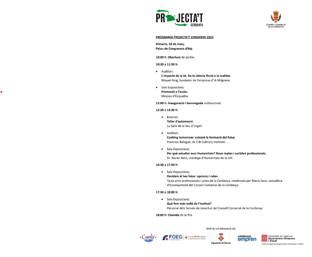 Projecta't programa