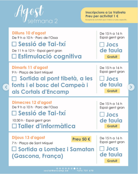 Encamp ESTIU 7 Agost