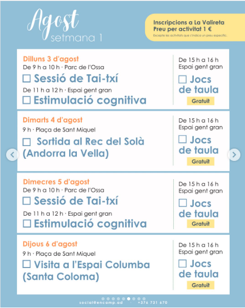 Encamp ESTIU 6 AGOST